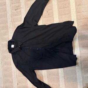 Men's Black Button-Down Dress Shirt - Classic Tailored Fit